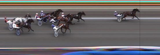 Målfoto for løp 6 på bane JA den 10.07.2016