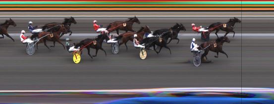 Målfoto for løp 7 på bane JA den 10.07.2016