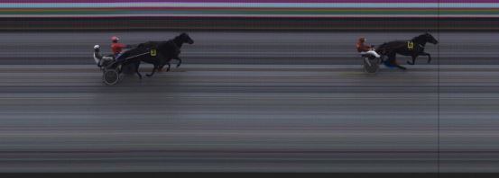 Målfoto for løp 1 på bane JA den 12.08.2016