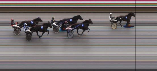 Målfoto for løp 2 på bane JA den 12.08.2016