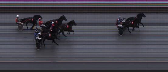 Målfoto for løp 3 på bane JA den 12.08.2016