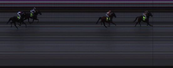 Målfoto for løp 4 på bane JA den 12.08.2016