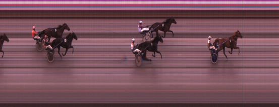 Målfoto for løp 6 på bane JA den 12.08.2016