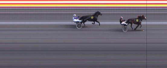 Målfoto for løp 1 på bane JA den 19.08.2016