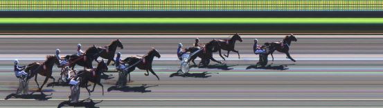 Målfoto for løp 3 på bane JA den 23.08.2016