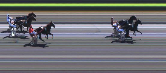 Målfoto for løp 4 på bane JA den 23.08.2016