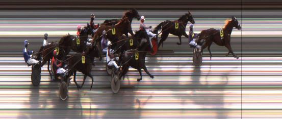 Målfoto for løp 1 på bane JA den 19.01.2017