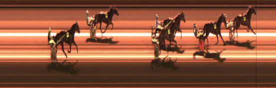 Målfoto for løp 1 på bane JA den 20.01.2017