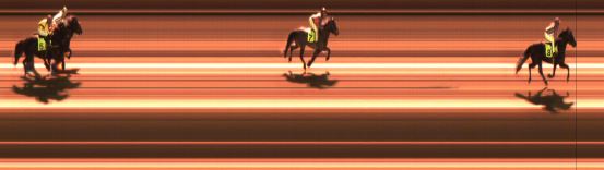 Målfoto for løp 3 på bane JA den 20.01.2017