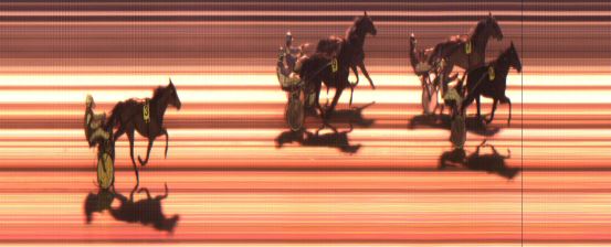 Målfoto for løp 1 på bane JA den 03.02.2017