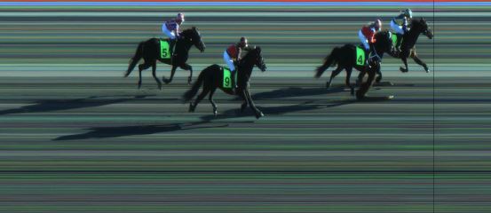 Målfoto for løp 1 på bane JA den 26.03.2017