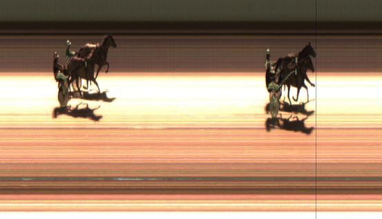 Målfoto for løp 6 på bane JA den 28.04.2017