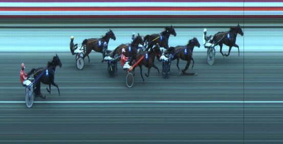 Målfoto for løp 2 på bane JA den 09.06.2017