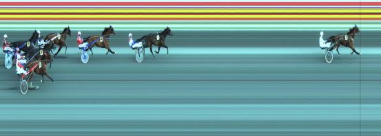 Målfoto for løp 1 på bane JA den 16.06.2017