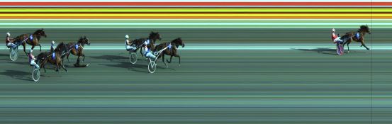 Målfoto for løp 2 på bane JA den 16.06.2017