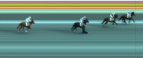 Målfoto for løp 3 på bane JA den 16.06.2017