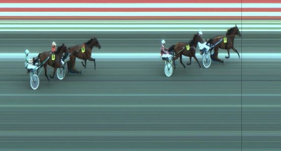 Målfoto for løp 1 på bane JA den 06.07.2017