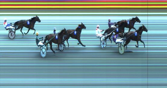 Målfoto for løp 2 på bane JA den 08.07.2017