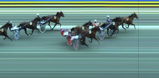 Målfoto for løp 11 på bane JA den 09.07.2017