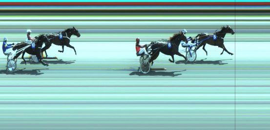 Målfoto for løp 2 på bane JA den 13.07.2017