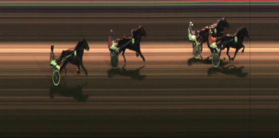 Målfoto for løp 4 på bane JA den 15.10.2017