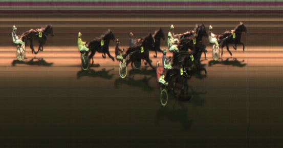 Målfoto for løp 1 på bane JA den 27.10.2017