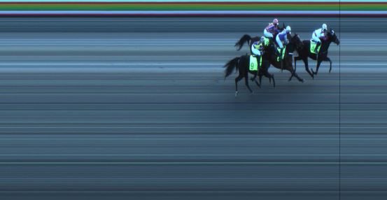 Målfoto for løp 2 på bane JA den 27.12.2017