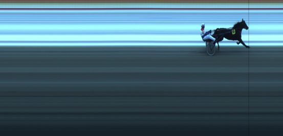 Målfoto for løp 1 på bane JA den 13.01.2018