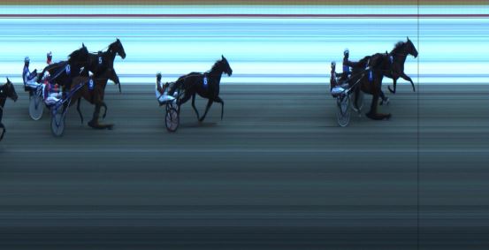 Målfoto for løp 2 på bane JA den 13.01.2018