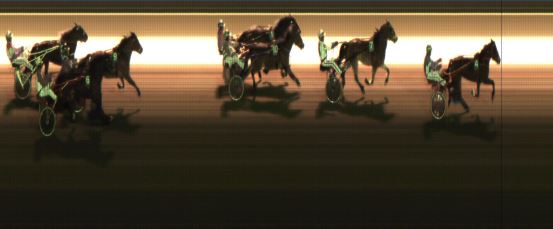 Målfoto for løp 4 på bane JA den 02.02.2018