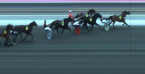 Målfoto for løp 1 på bane JA den 17.02.2018