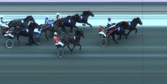 Målfoto for løp 2 på bane JA den 17.02.2018