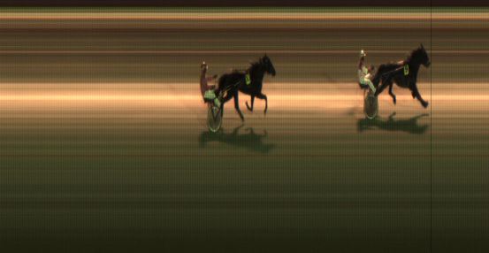 Målfoto for løp 1 på bane JA den 02.03.2018