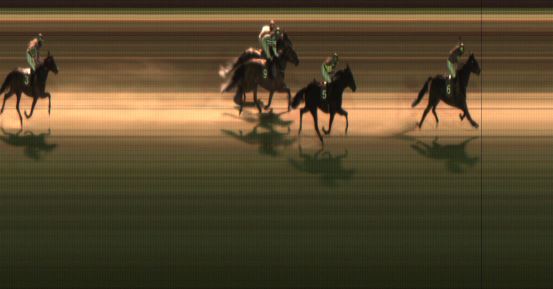 Målfoto for løp 2 på bane JA den 02.03.2018