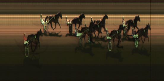 Målfoto for løp 6 på bane JA den 16.03.2018