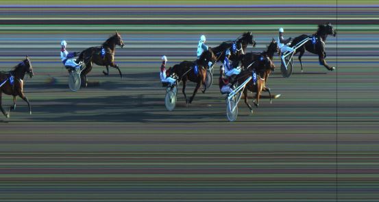 Målfoto for løp 2 på bane JA den 25.03.2018