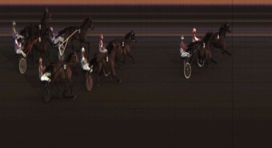 Målfoto for løp 6 på bane JA den 25.03.2018