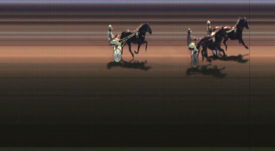 Målfoto for løp 8 på bane JA den 25.03.2018