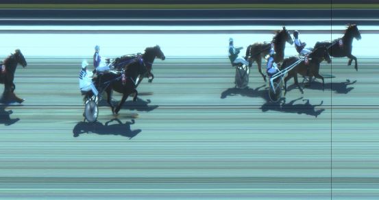 Målfoto for løp 3 på bane JA den 28.03.2018