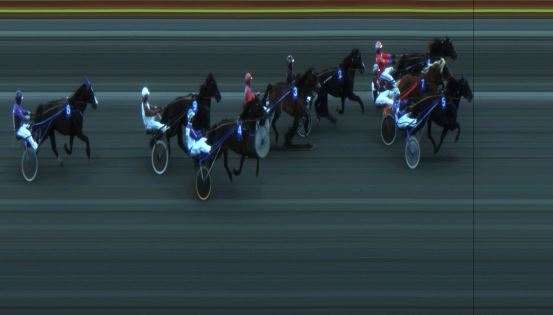 Målfoto for løp 2 på bane JA den 22.04.2018