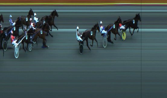 Målfoto for løp 5 på bane JA den 22.04.2018