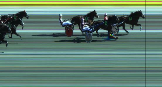 Målfoto for løp 9 på bane JA den 19.05.2018