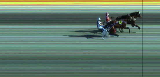 Målfoto for løp 1 på bane JA den 01.06.2018