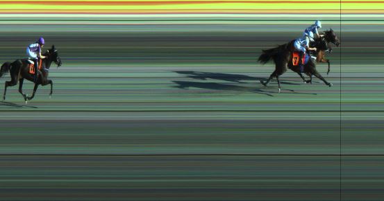 Målfoto for løp 3 på bane JA den 01.06.2018