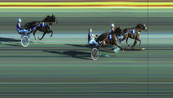 Målfoto for løp 2 på bane JA den 13.06.2018