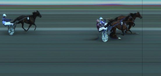 Målfoto for løp 6 på bane JA den 18.06.2018