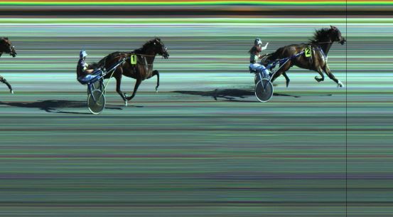 Målfoto for løp 1 på bane JA den 25.06.2018