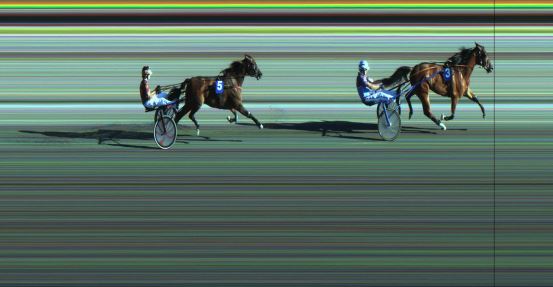 Målfoto for løp 2 på bane JA den 25.06.2018