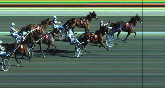 Målfoto for løp 3 på bane JA den 25.06.2018