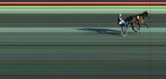 Målfoto for løp 3 på bane JA den 05.07.2018